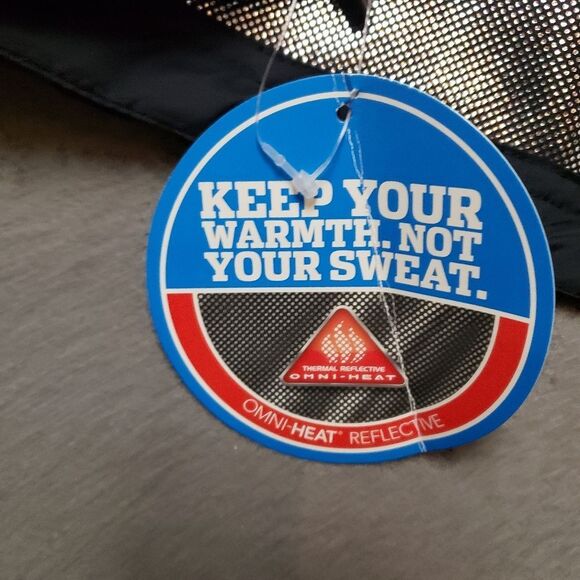 Columbia Omni-Heat waterproof black moto jacket, size large Faux Leather Sz L - Picture 6 of 14